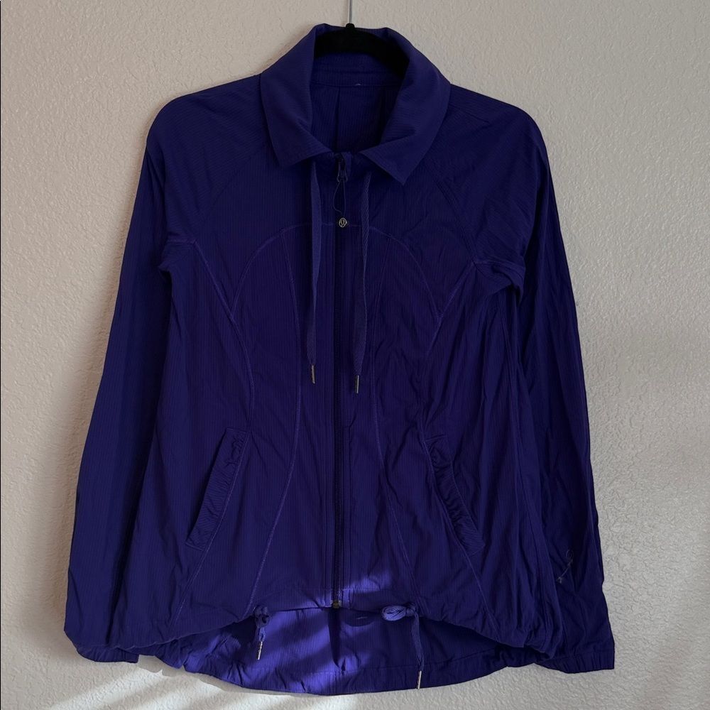 lululemon athletica pleated Purple yoga workout Jacket